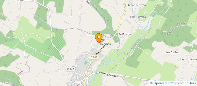 localisation de l'entreprise LES JARDINS DE SILENE à GUITRES