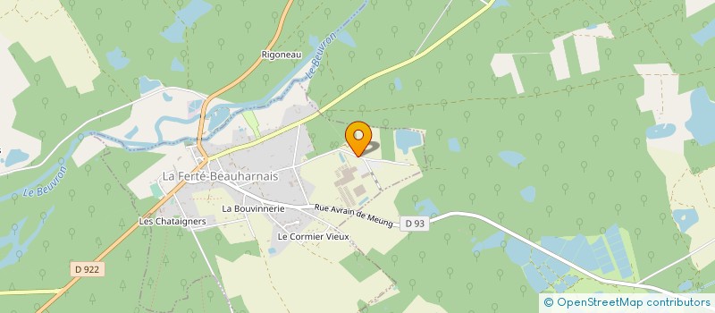 localisation de l'entreprise LES JARDINS DE SOLOGNE à LA FERTE-BEAUHARNAIS