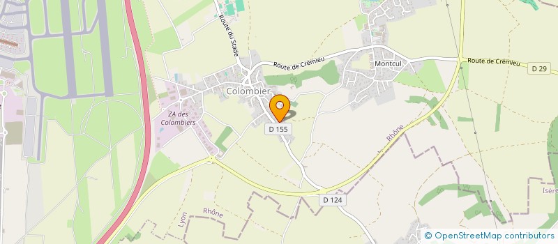 localisation de l'entreprise LES JARDINS DE SOURCIEUX  SOURCIEUX-LES-MINES