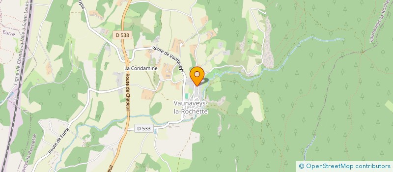 localisation de l'entreprise LES JARDINS DE ST DENIS  VAUNAVEYS-LA-ROCHETTE