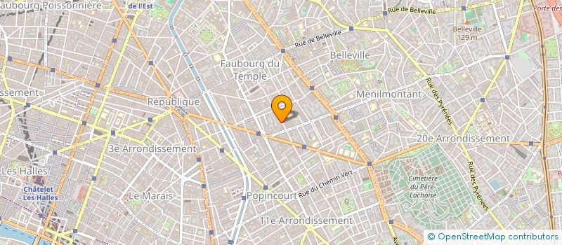 localisation de l'entreprise LES JARDINS DE ST MAUR à PARIS