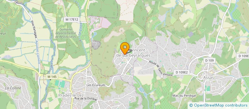 localisation de l'entreprise LES JARDINS DE ST VINCENT  SAINT-VINCENT-DE-BARBEYRARGUES