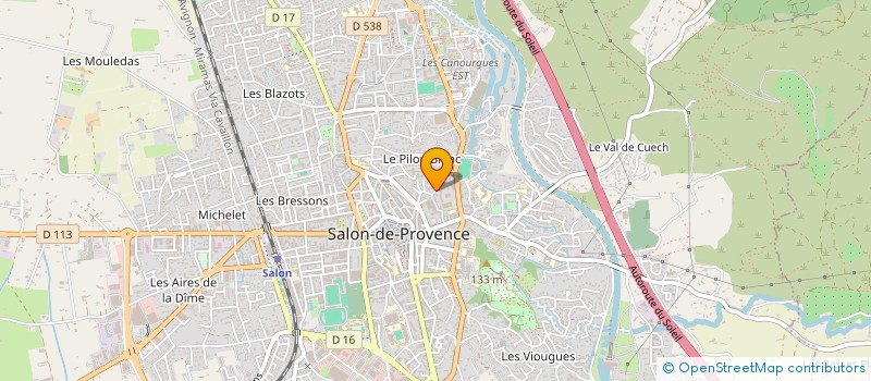 localisation de l'entreprise LES JARDINS DE STEPHANIE à SALON-DE-PROVENCE