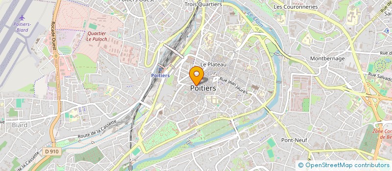 localisation de l'entreprise LES JARDINS DE SULLY à POITIERS
