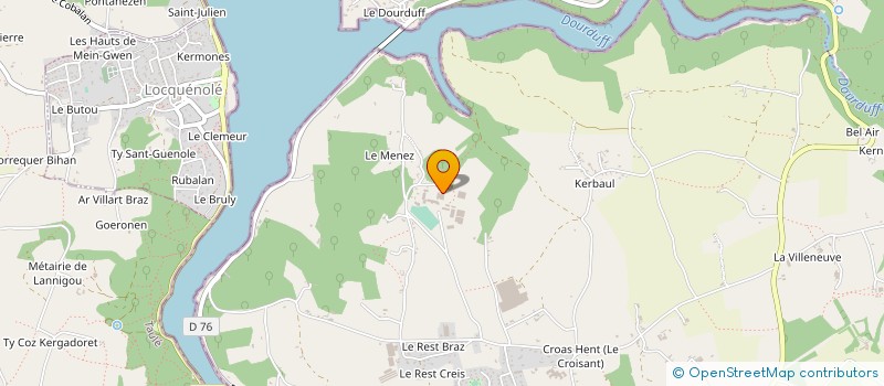 localisation de l'entreprise LES JARDINS DE SUSCINIO à MORLAIX