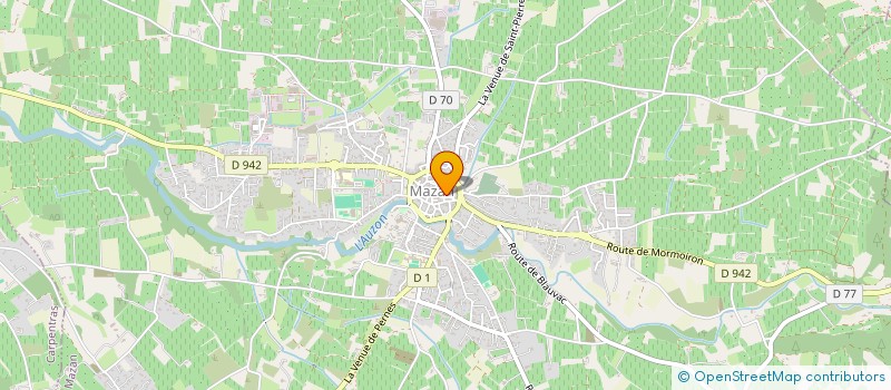 localisation de l'entreprise LES JARDINS DE TAVEL  MAZAN