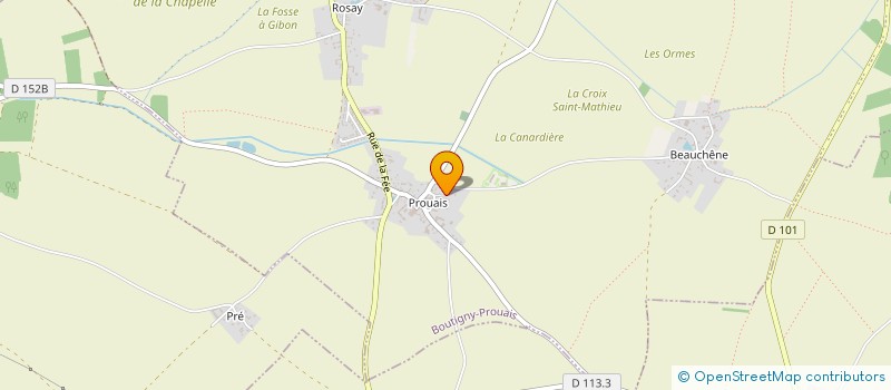 localisation de l'entreprise LES JARDINS DE THEO à BOUTIGNY-PROUAIS