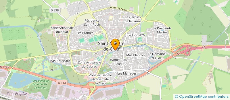 localisation de l'entreprise LES JARDINS DE THOMAS à SAINT-MARTIN-DE-CRAU