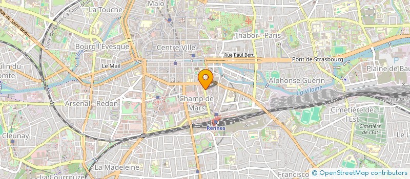 localisation de l'entreprise LES JARDINS DE TIVOLI  RENNES