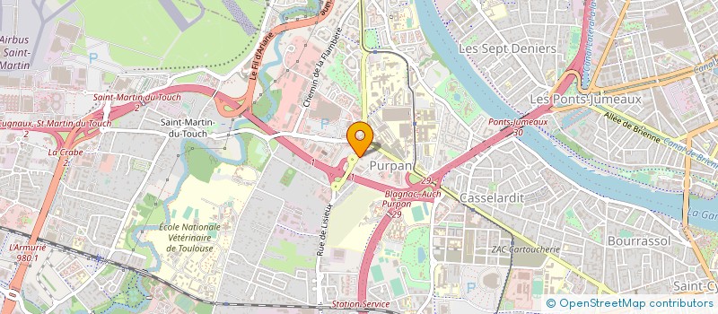 localisation de l'entreprise LES JARDINS DE TOSCANE à TOULOUSE