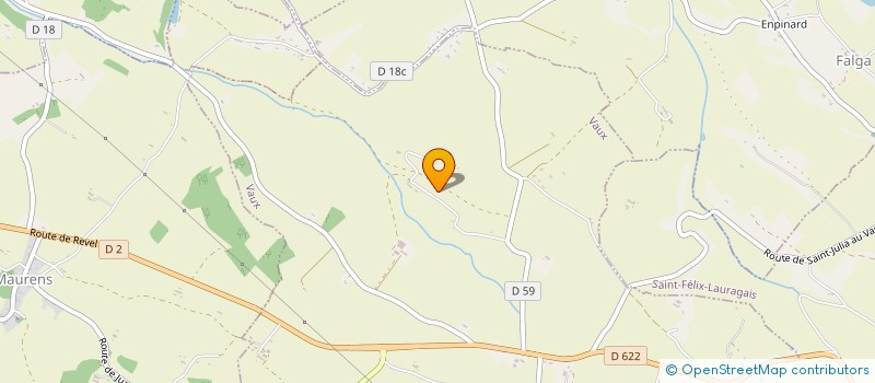 localisation de l'entreprise LES JARDINS DE VAUX  VAUX