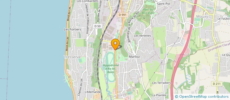 localisation de l'entreprise LES JARDINS DE VEIGY  AIX-LES-BAINS