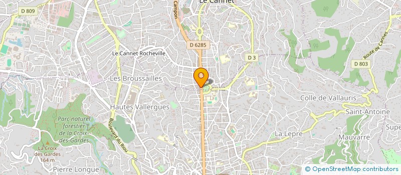 localisation de l'entreprise LES JARDINS DE VENDOMES à LE CANNET