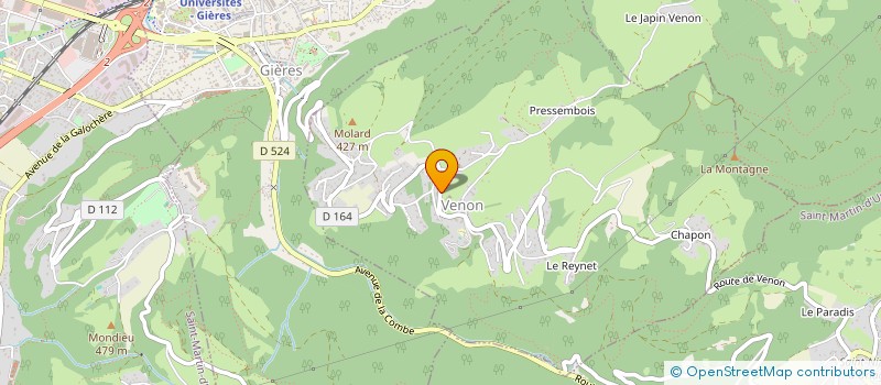localisation de l'entreprise LES JARDINS DE VENON  VENON