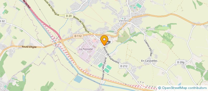 localisation de l'entreprise LES JARDINS DE VERFEIL  VERFEIL