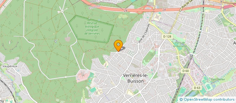 localisation de l'entreprise LES JARDINS DE VERRIERES à VERRIERES-LE-BUISSON
