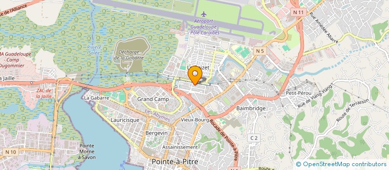 localisation de l'entreprise LES JARDINS DE VETIVER à LES ABYMES