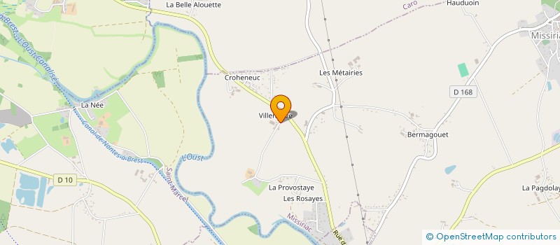 localisation de l'entreprise LES JARDINS DE VILLENEUVE  RUFFIAC