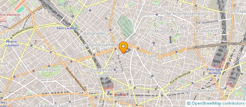localisation de l'entreprise LES JARDINS DE VINTIMILLE à PARIS