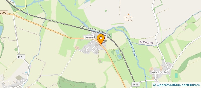 localisation de l'entreprise LES JARDINS DE VIRGINIE SCI  LEMUD