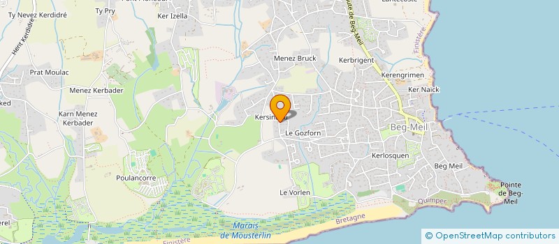 localisation de l'entreprise LES JARDINS DE VOS ENVIES à FOUESNANT