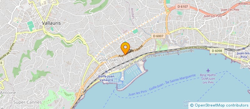 localisation de l'entreprise LES JARDINS DE ZINA à VALLAURIS
