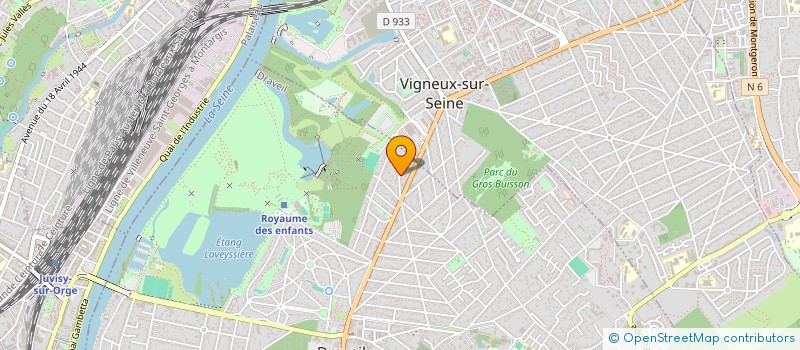 localisation de l'entreprise LES JARDINS DE ZOE à DRAVEIL