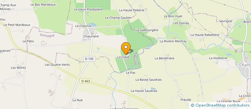 localisation de l'entreprise LES JARDINS DELONGLEE SERVICES  DOMAGNE