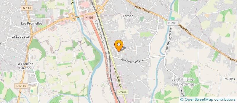 localisation de l'entreprise LES JARDINS DEMONTANT à SAINT-HILAIRE-DE-BRETHMAS