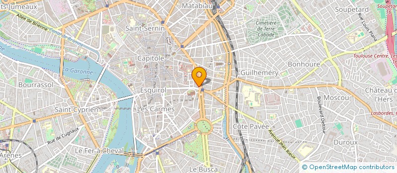 localisation de l'entreprise LES JARDINS DES CAPITOULS à TOULOUSE