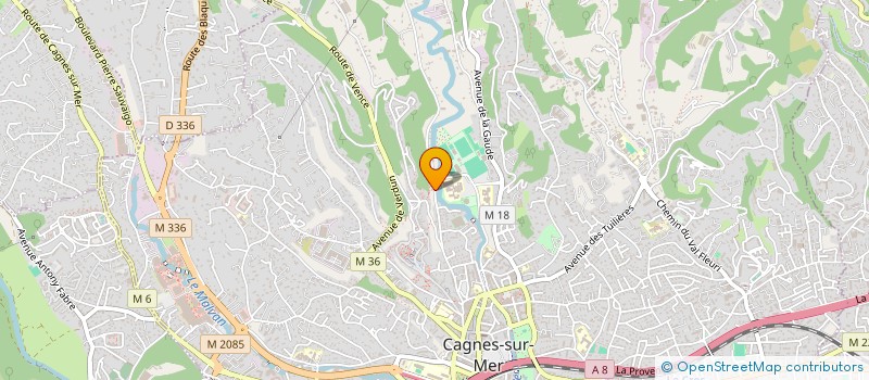 localisation de l'entreprise LES JARDINS DES COLLINES à CAGNES-SUR-MER