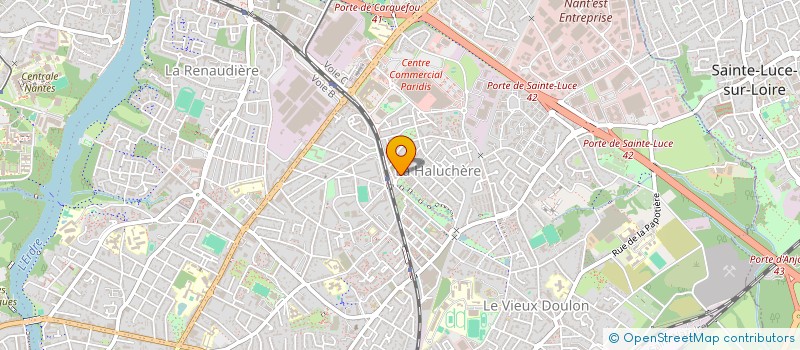 localisation de l'entreprise LES JARDINS DES COLLINES à NANTES