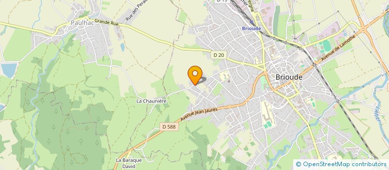 localisation de l'entreprise LES JARDINS DES COURTIAUX  LAVAUDIEU