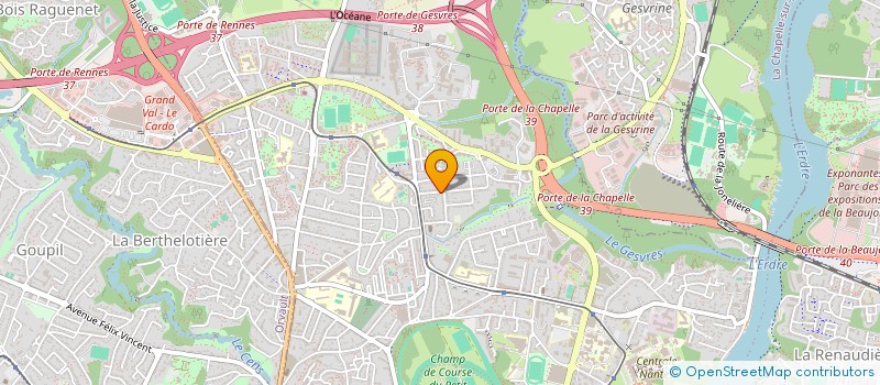 localisation de l'entreprise LES JARDINS DES EGLANTIERS à NANTES