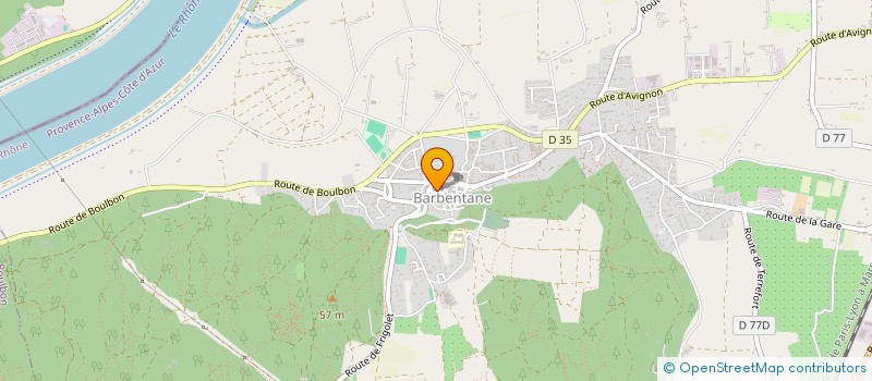 localisation de l'entreprise LES JARDINS DES ESPLANTADES  BARBENTANE