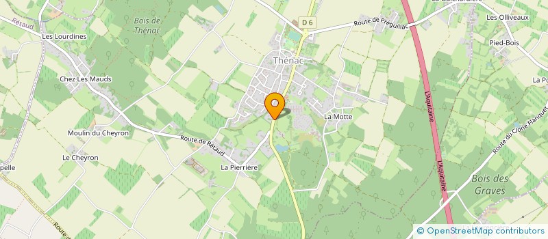 localisation de l'entreprise LES JARDINS DES HAUTS DE THENAC  THENAC