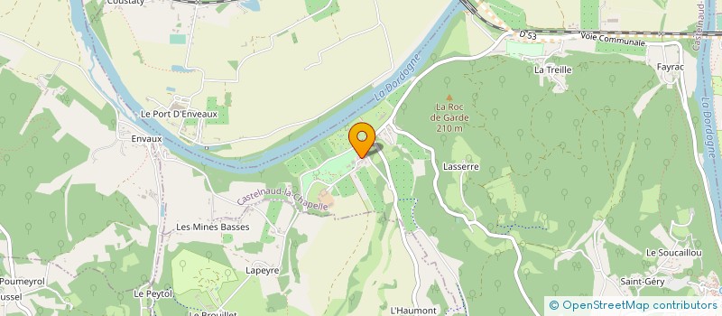 localisation de l'entreprise LES JARDINS DES MILANDES à CASTELNAUD LA CHAPELLE