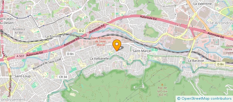 localisation de l'entreprise LES JARDINS DES NEREIDES ET BOSQUET  MARSEILLE