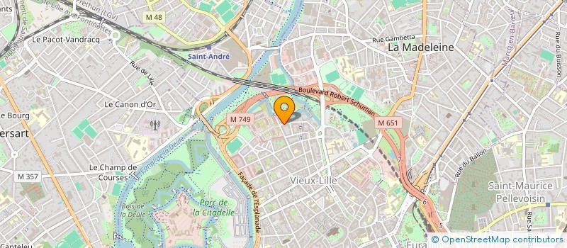 localisation de l'entreprise LES JARDINS DES REMPARTS à LILLE