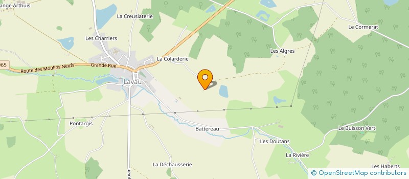 localisation de l'entreprise LES JARDINS DES THORAINS  LAVAU