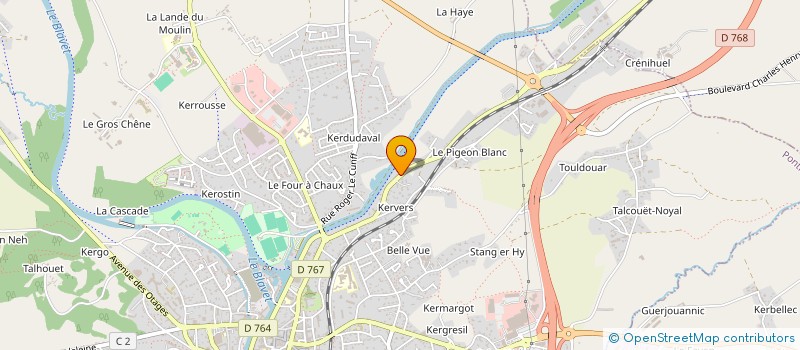 localisation de l'entreprise LES JARDINS DI L'ORSU  PONTIVY