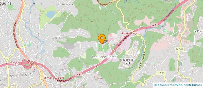 localisation de l'entreprise LES JARDINS DOU SOULEOU à MOUGINS
