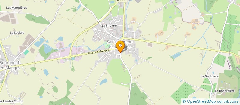 localisation de l'entreprise LES JARDINS DU BOCAGE à MAUGES-SUR-LOIRE