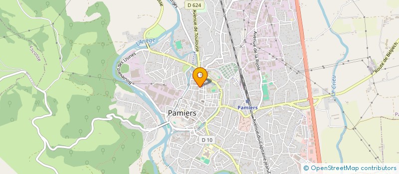 localisation de l'entreprise LES JARDINS DU BOUCHE A OREILLE à PAMIERS