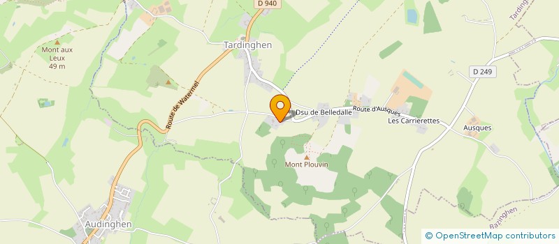 localisation de l'entreprise LES JARDINS DU CAP à AUDINGHEN