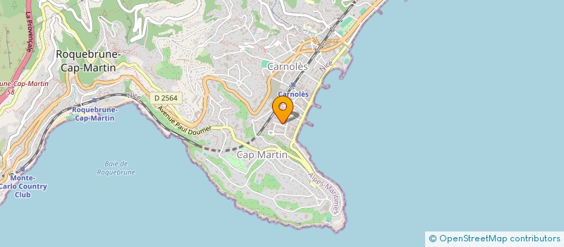 localisation de l'entreprise LES JARDINS DU CAP MARTIN à ROQUEBRUNE-CAP-MARTIN