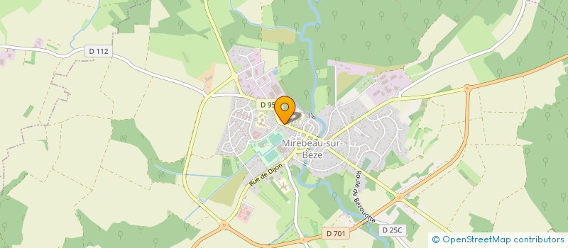 localisation de l'entreprise LES JARDINS DU CAT à MIREBEAU-SUR-BEZE
