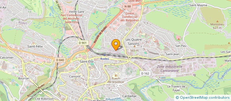 localisation de l'entreprise LES JARDINS DU CHATEAU  ONET LE CHATEAU