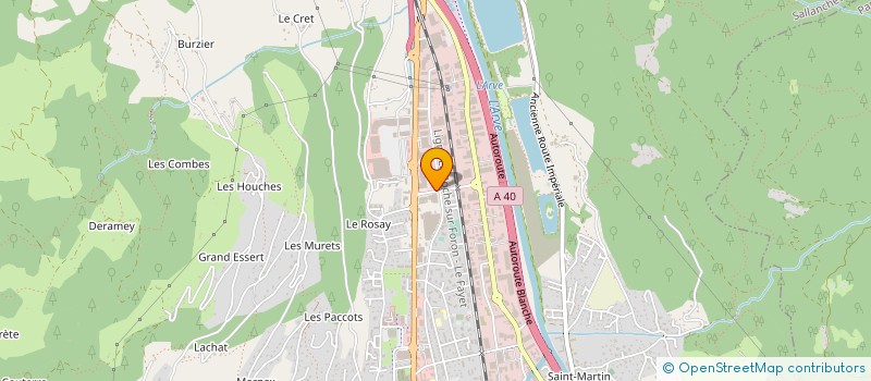 localisation de l'entreprise LES JARDINS DU CHATEAU à SALLANCHES