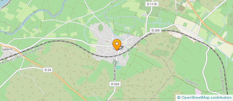 localisation de l'entreprise LES JARDINS DU CHATEAU  BOUTENAC